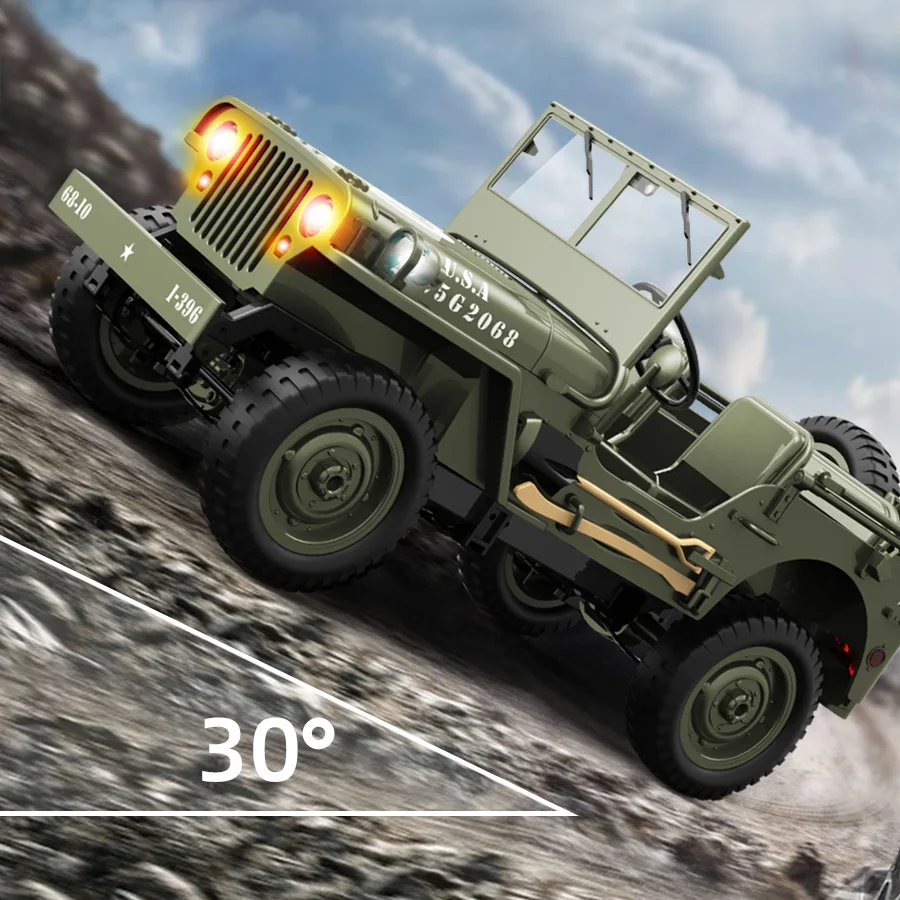 JJRC Cross border New C8815 Simulation Willis Jeep 1:10 Model Can be Modified and Upgraded RC Remote Controlled Car