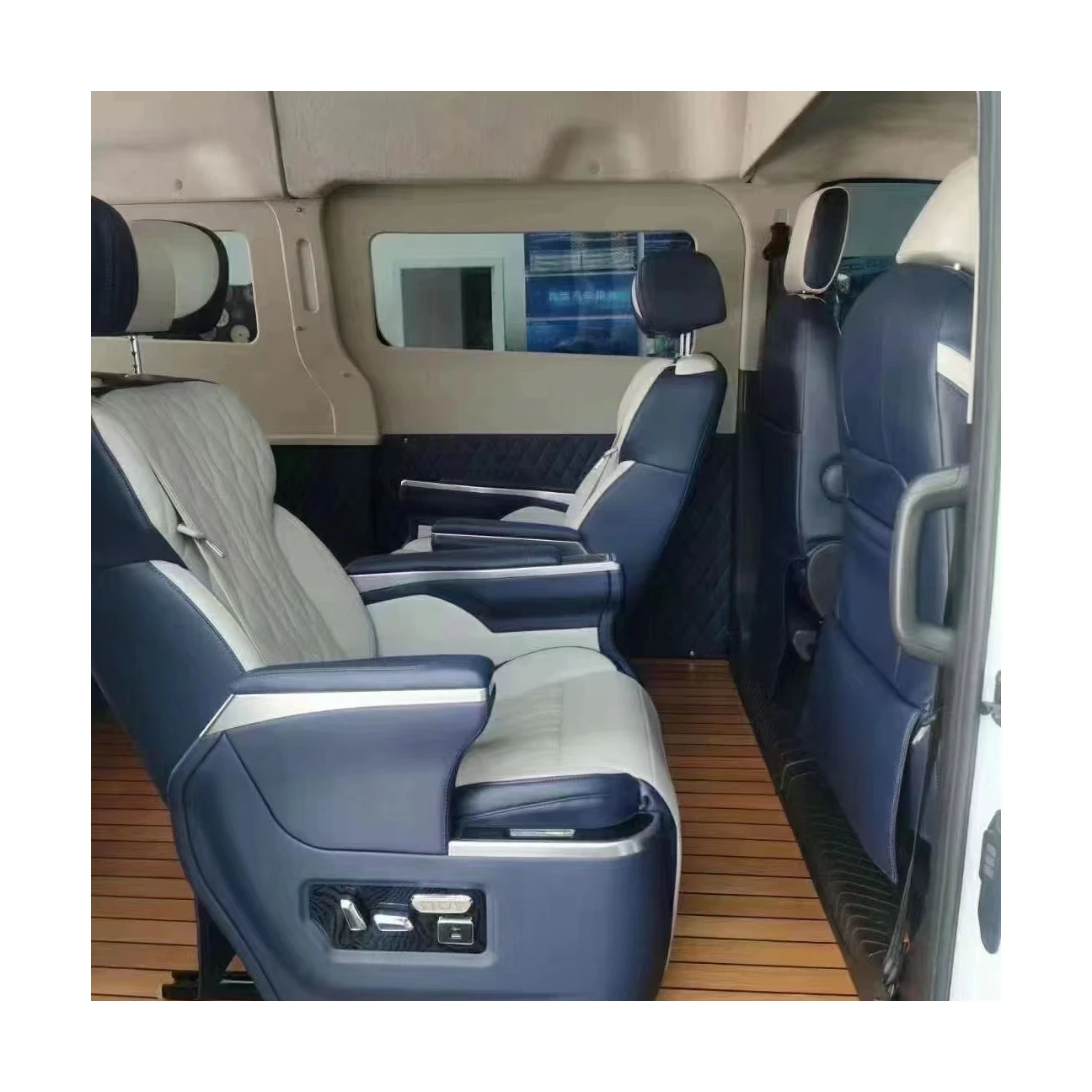 RV Swivel Seat,Alphard Modified Luxurious VIP Multi-functional Adjustable Massage Van Car Seats
