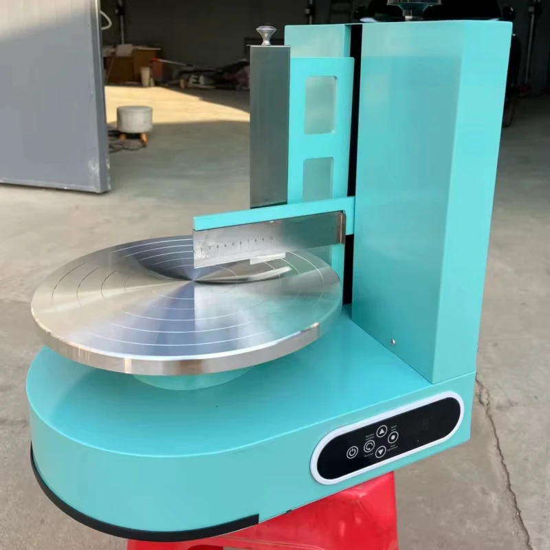 Factory Automatic Cream Cake Coating Smoothing Icing Machine Cake Frosting Decorating Making Cake Machine