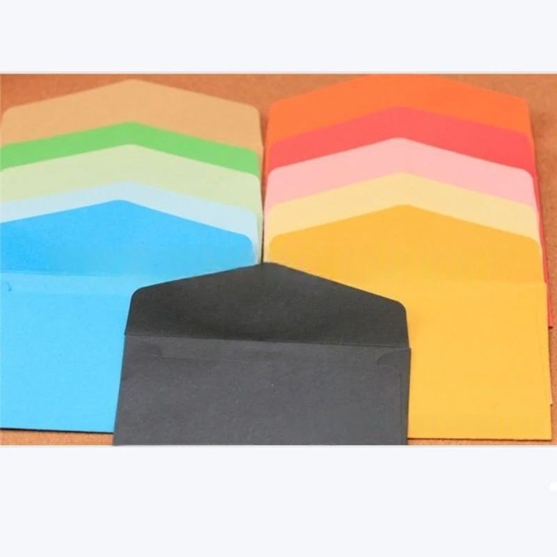 11.5x8cm Single-color Envelope Mini Color Unprinted Envelope Blank Single-color Envelope Card Storage