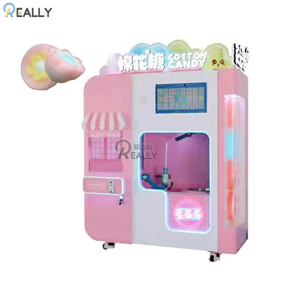 Fully automatic cotton candy high quality electric cotton candy making machine with fa vending machine cotton candy