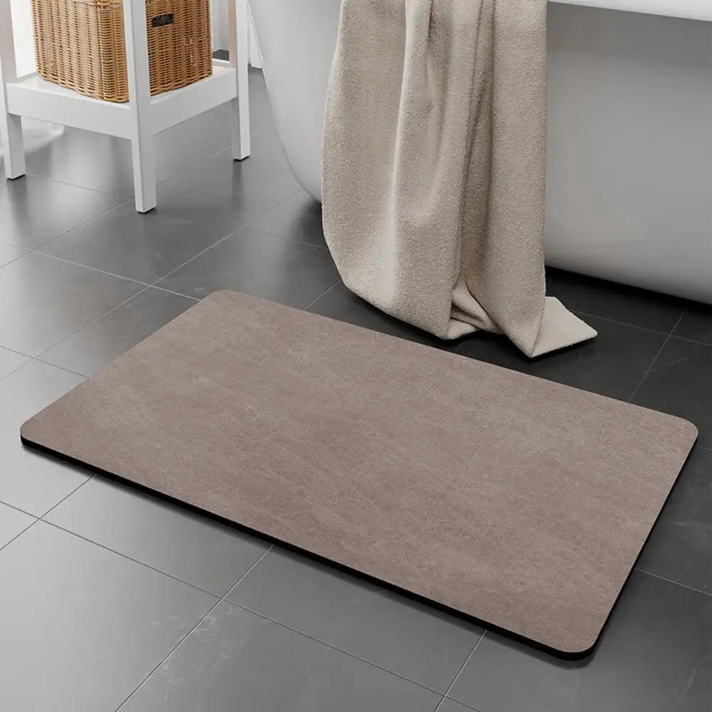 Low-Profile diatom esteira de lama, Pedra flexível, de secagem rápida, absorvente, anti-derrapante, fácil de usar, tapete de banho