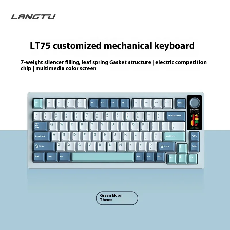 Imagem -05 - Langtu-teclado sem Fio Bluetooth Office Gamer Personalizado Acessórios Mecânicos para Jogos Conectado ao 3-mode Lp75