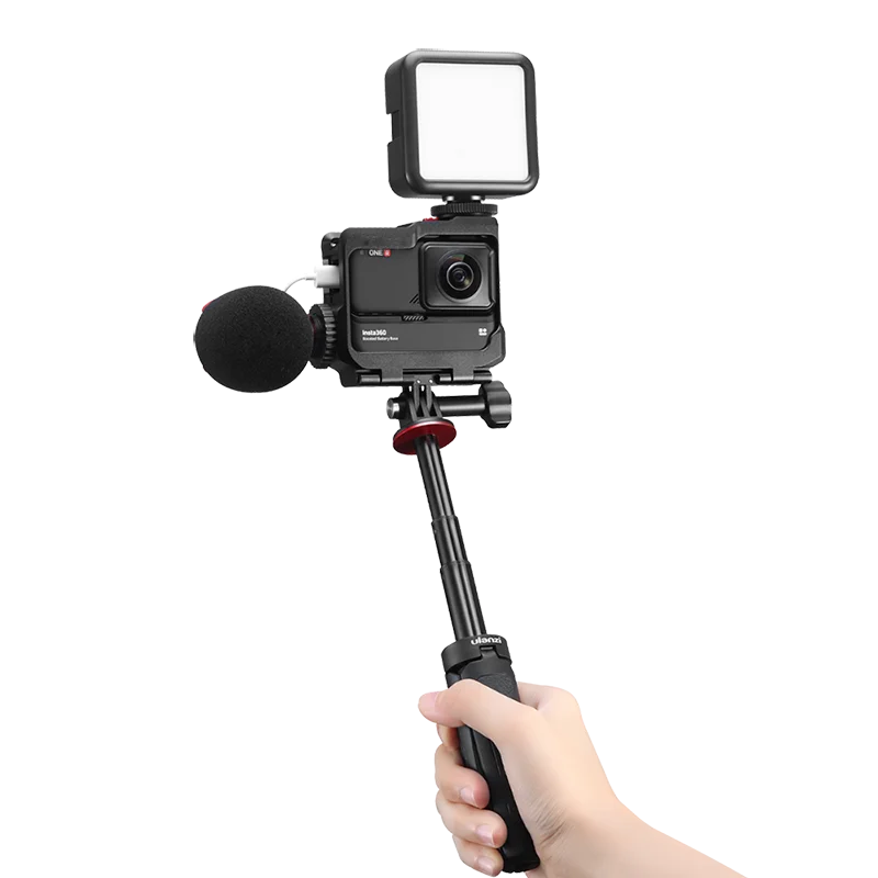 Ulanzi Insta360 Een R Plus Metalen Kooi Met Koud Schoen Vullen Licht Microfoon Frame Beschermhoes Insta360 Een R Plus accessoires