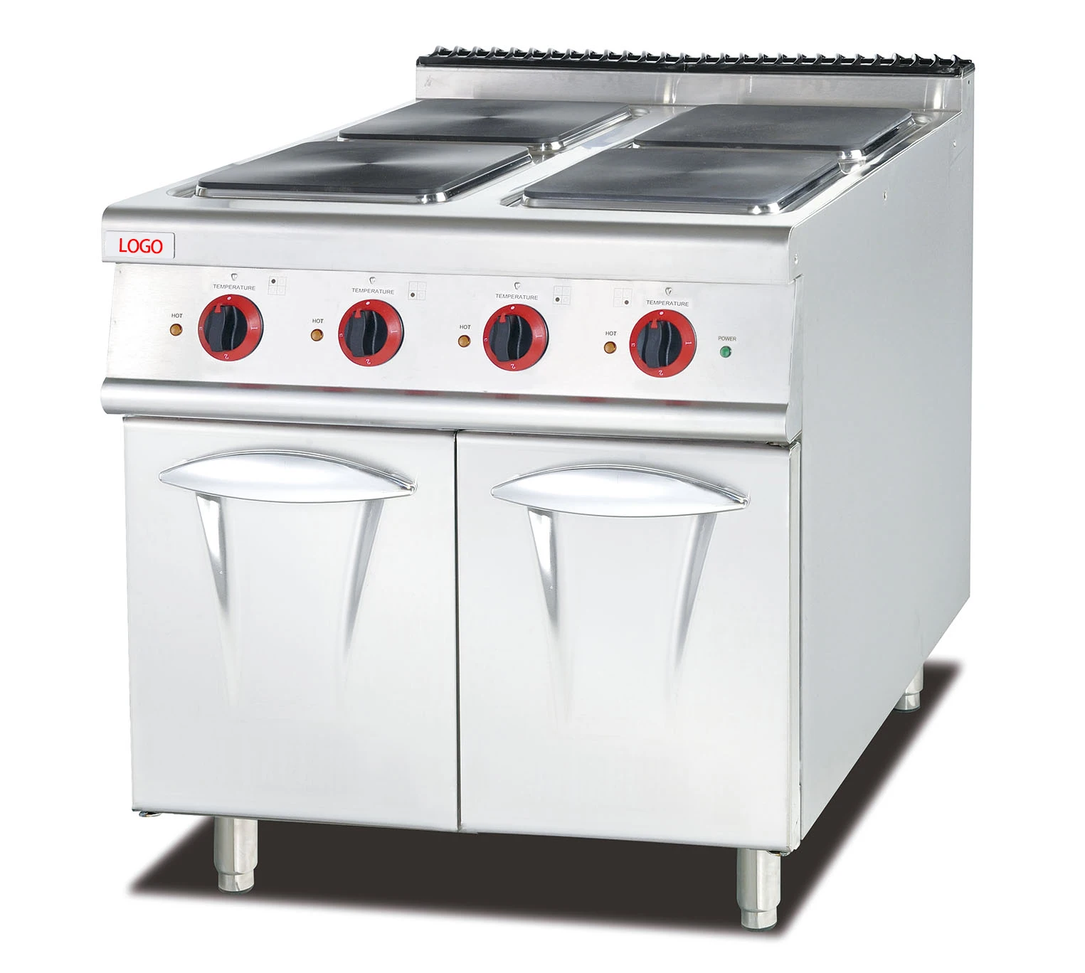 Hot Sale Commercial Vertical Cooking Electric Range Kitchen Electric Stove With 4-hot Plate & Cabinet