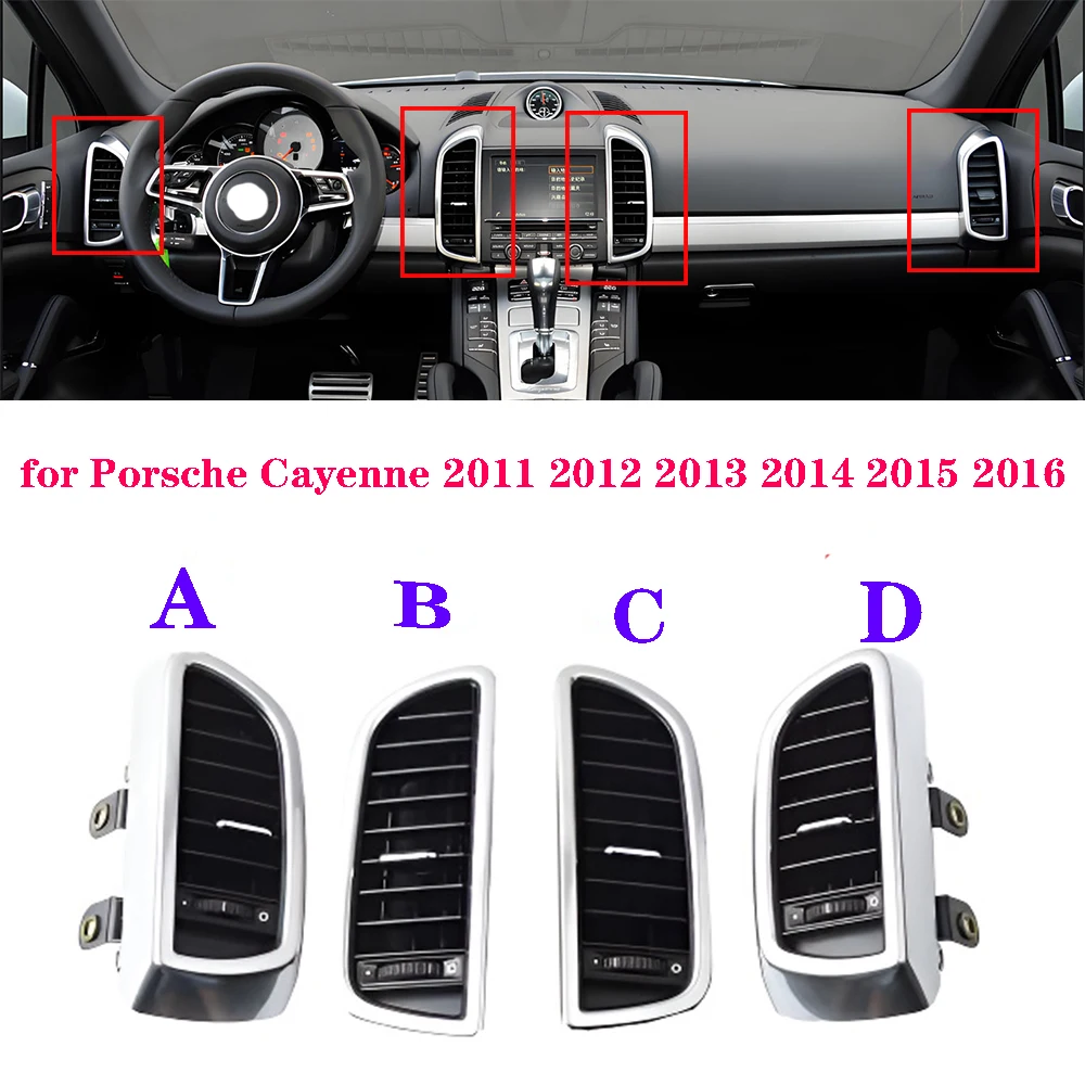 

Auto LHD Front Rear Left Right Air Conditioning Outlet Air Vent for Porsche Cayenne 2011 2012 2013 2014 2015 2016