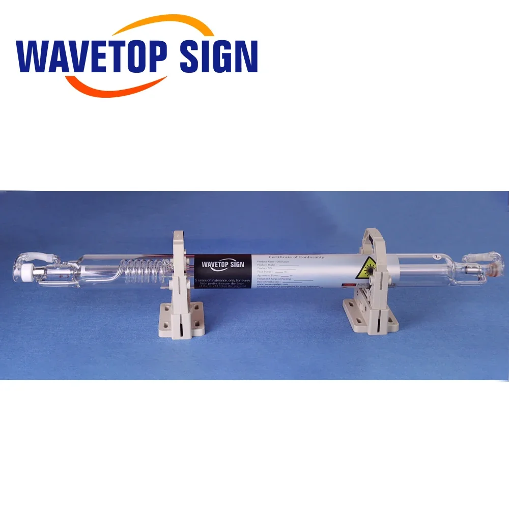 Wavetopsign Co2 Kaca Tabung Laser 700 Mm 40 W Kaca Lampu Laser untuk CO2 Laser Engraving Mesin Pemotong