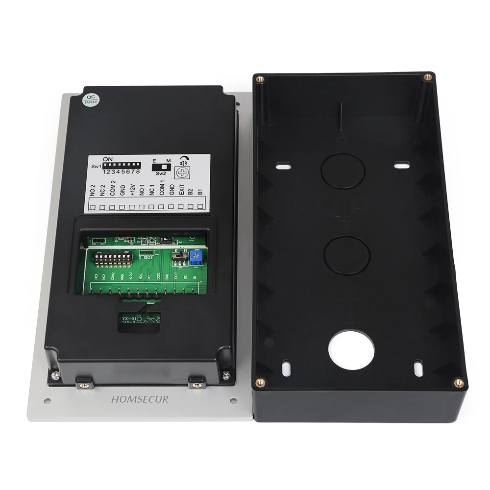 HOMSECUR Doorbell Camera Station B16AB-S For HDK Series 1 Family 2 Wire Video Door Phone Intercom
