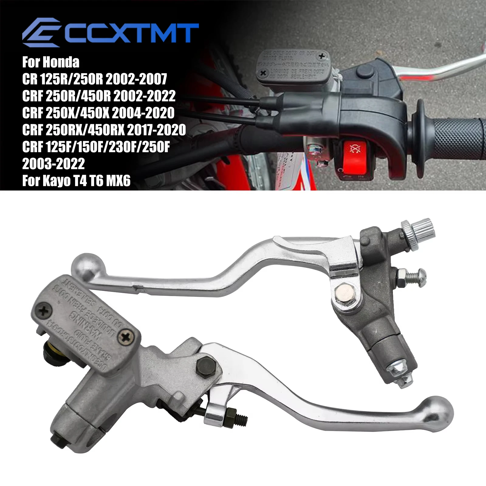Motorcycle 7/8 22mm Hydraulic Brake Master Cylinder Lever Clutch Lever For Honda CRF 250R 450R 250RX 450RX 150F 230F 250X 450X