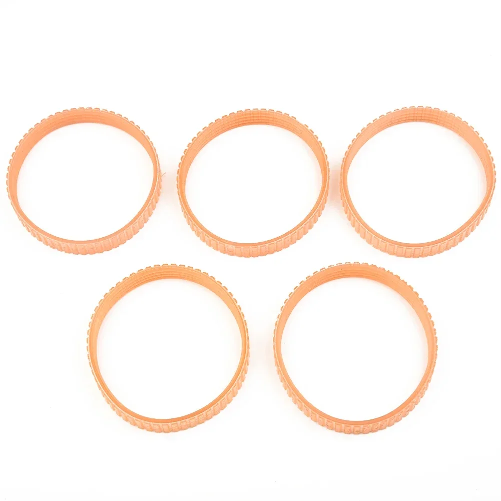 Protable Reliable Drive Belt Strap Good Strength Heat Resistance Orange Polyurethane(PU) High Quality Planer 5Pcs