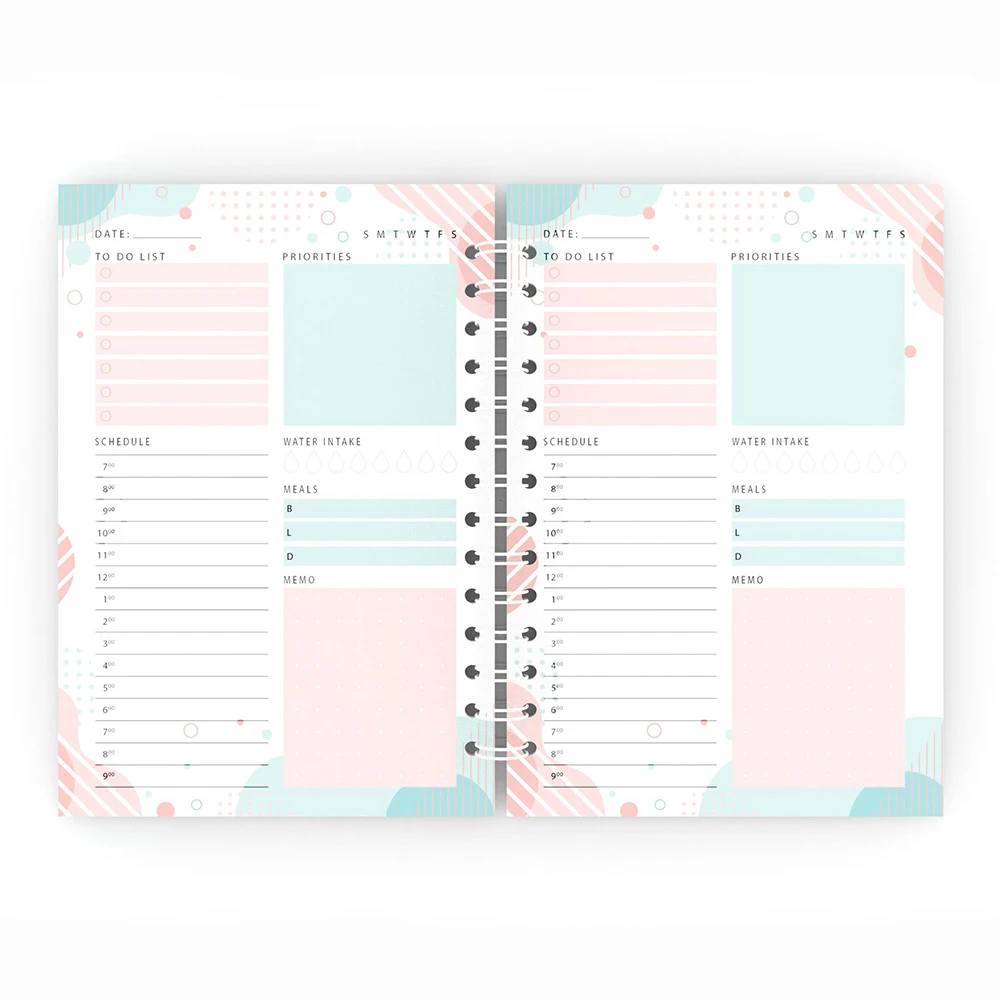 2023 Plan Book Without Date Schedule Book A5 Coil English Notebook Journal Notebook Daily Planner