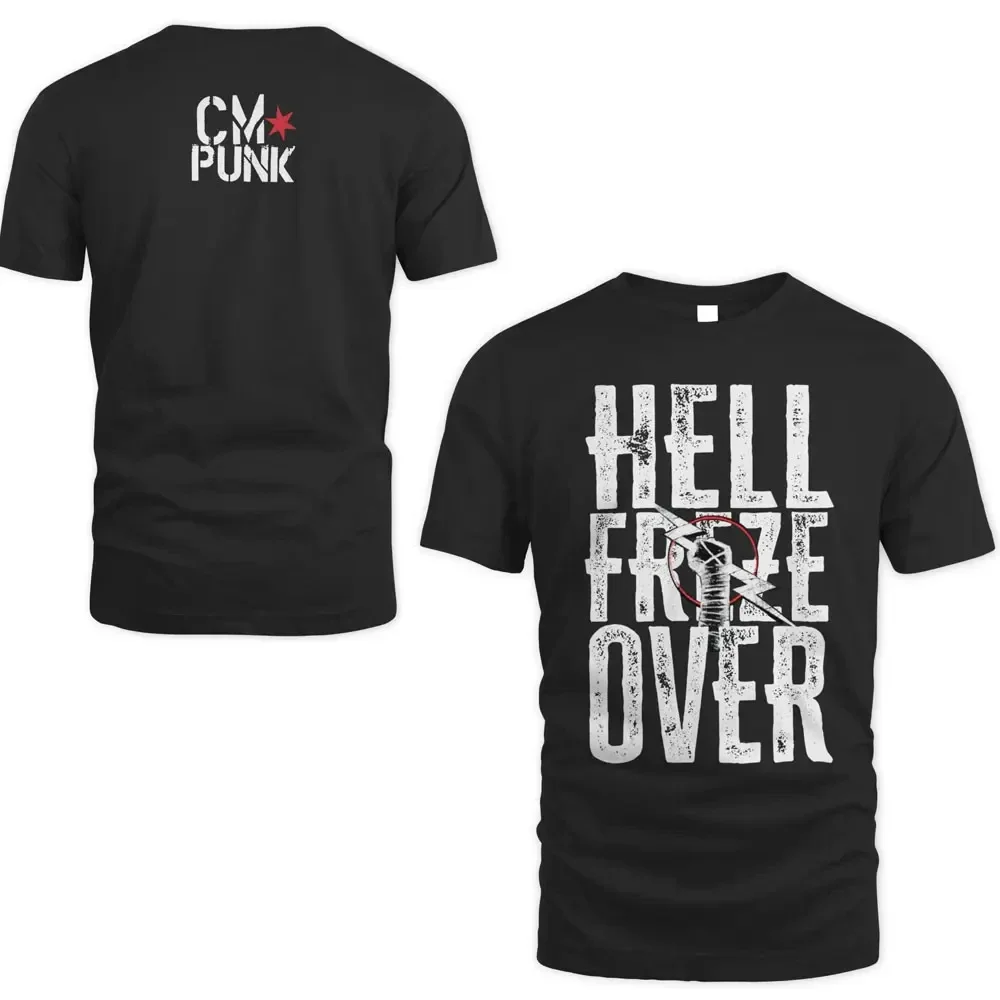 تي شيرت CM Punk Wrestler بأكمام قصيرة: عنصر صيفي يجمع بشكل مثالي للرياضة والأزياء، وجيد التهوية وفي الهواء الطلق