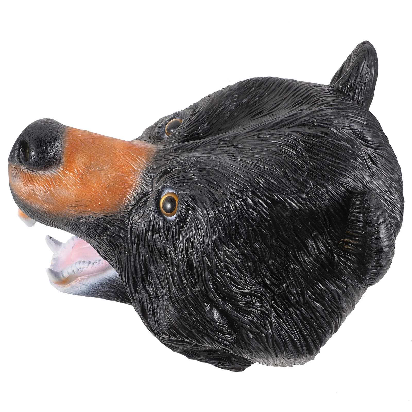Polar Bear Mask Head Halloween Masks for Adults Emulsion Dress Up Props Party Costume Accessories Black Bear Design Comfortable