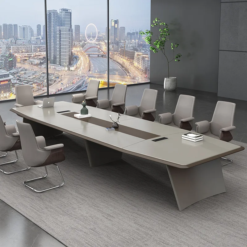 

Factory Office Furniture Modern Executive Furniture Luxury Wooden 12 Person Table Meeting Room Office Conference Table