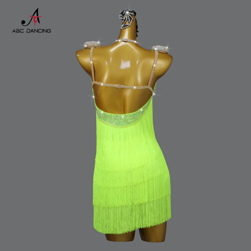 New Latin Dance Costume Women Stage Party Dress Practice Wear Skirt Cocktail Prom Clothes Line Suit Girls Samba Sport Customized