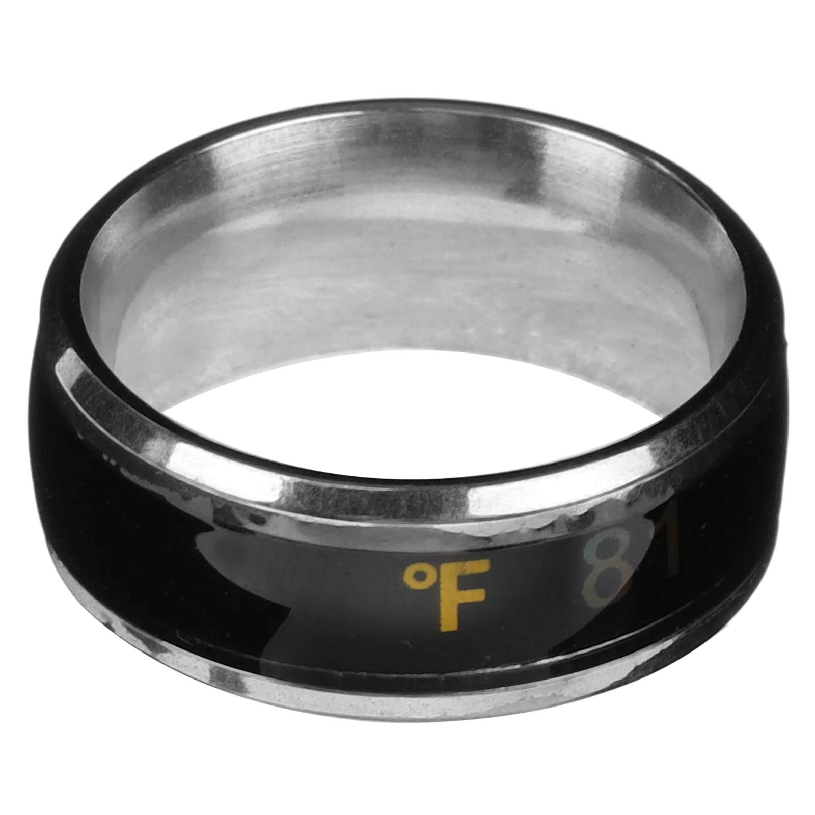 

Intelligent Temperature Ring Digital Fashion Rings Mens Delicate Finger Stainless Steel and Women Band Jewelry