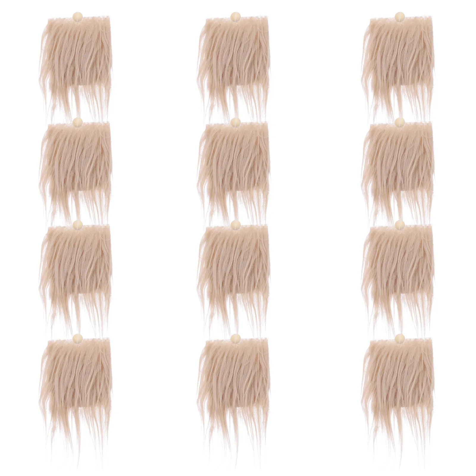 

12Sets Gnome Beard Decor Pre-Cut Easy-to-Use Craft Supply for Gnomes Making Projects Smooth Finish No Scratch to Hands