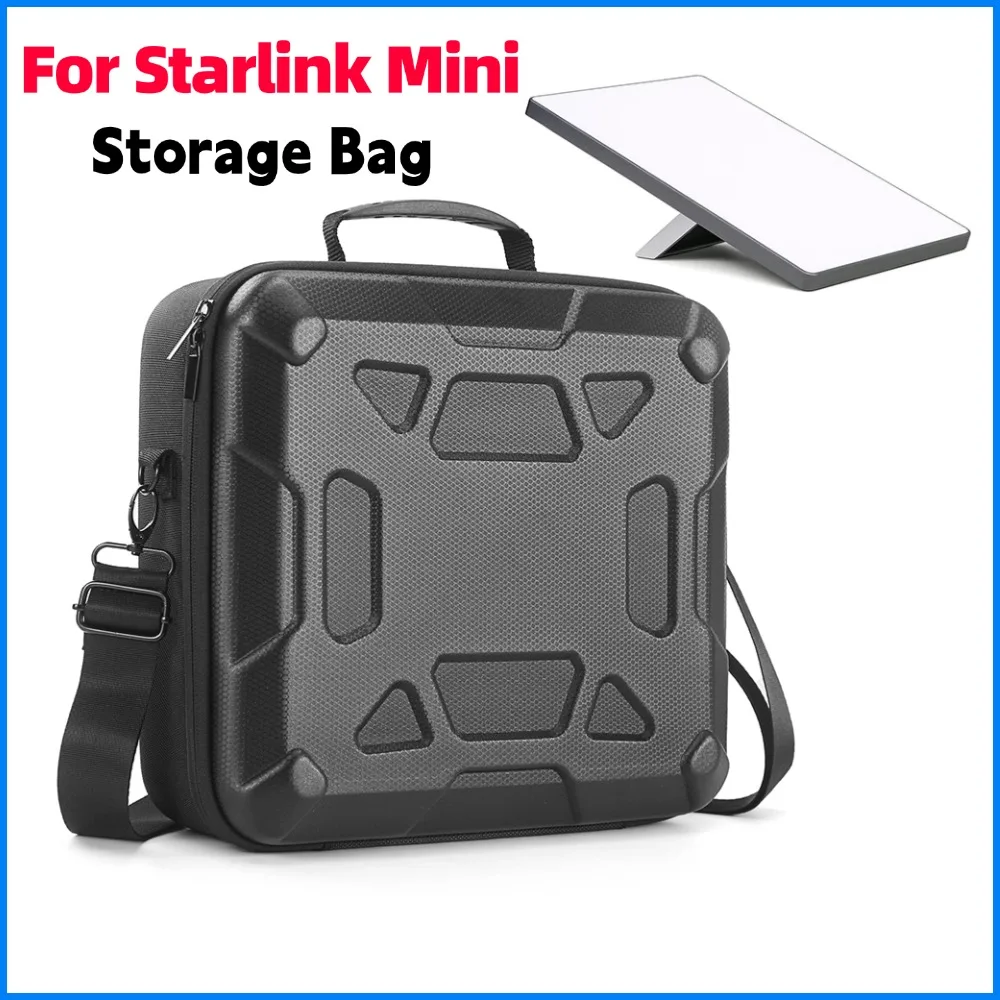 

Hard Case for Starlink Mini Portable Storage Bag Anti-Scratch Shockproof with Shoulder Strap Outdoor Camping Travel Carry Bag