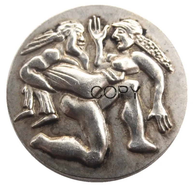 G(27) Greek Silver Coin, THRACE AR STATER Silver Plated Copy Coin