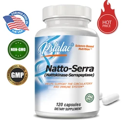 Organic Nattokinase Serine Peptidase Gluten-Free Immune Support Non-GMO 120 Vegetarian Supplement