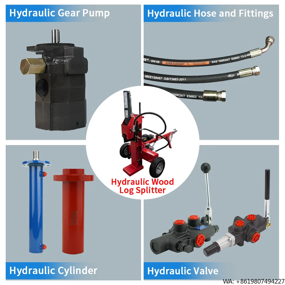 22GPM 28GPM Hydraulic Wood Log Splitter Power Pack Unit Pump Station Hydraulic Gear Pump Hydraulic Cylinder for Log Splitter