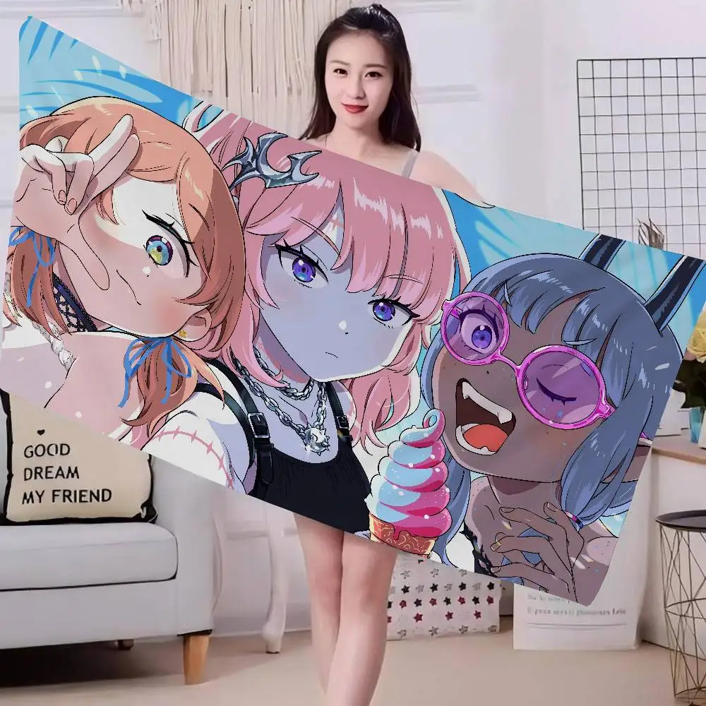 D-Devils CandyS Cartoon anime Microfiber Printed Beach Towel Mountain Climbing Yoga Beach Swimming Running Absorbent Soft Towel