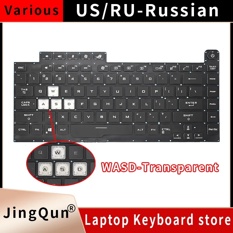 Spanish Latin RGB/Colorful Backlit Keyboard For ASUS ROG G531 G531GW G531GU G531GD G531G Gaming Laptop Keyboards 0KNR0-4613SF00