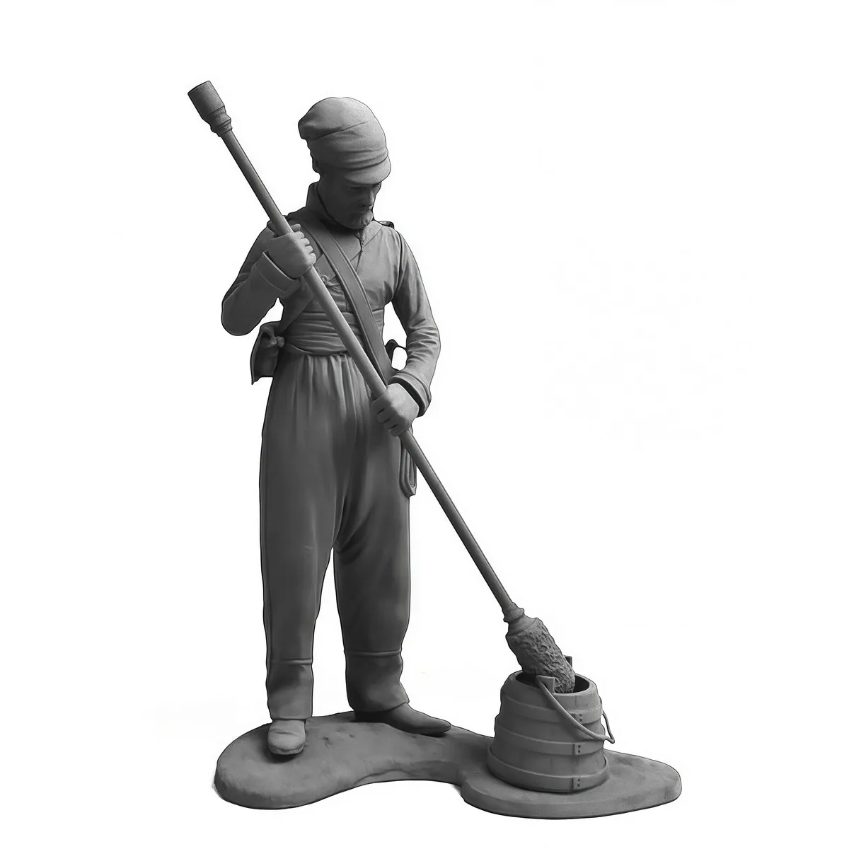 

54MM resin unpainted model kit, gunner of the Don Cossack Army Horse Artillery Company unassembled and unpainted GK