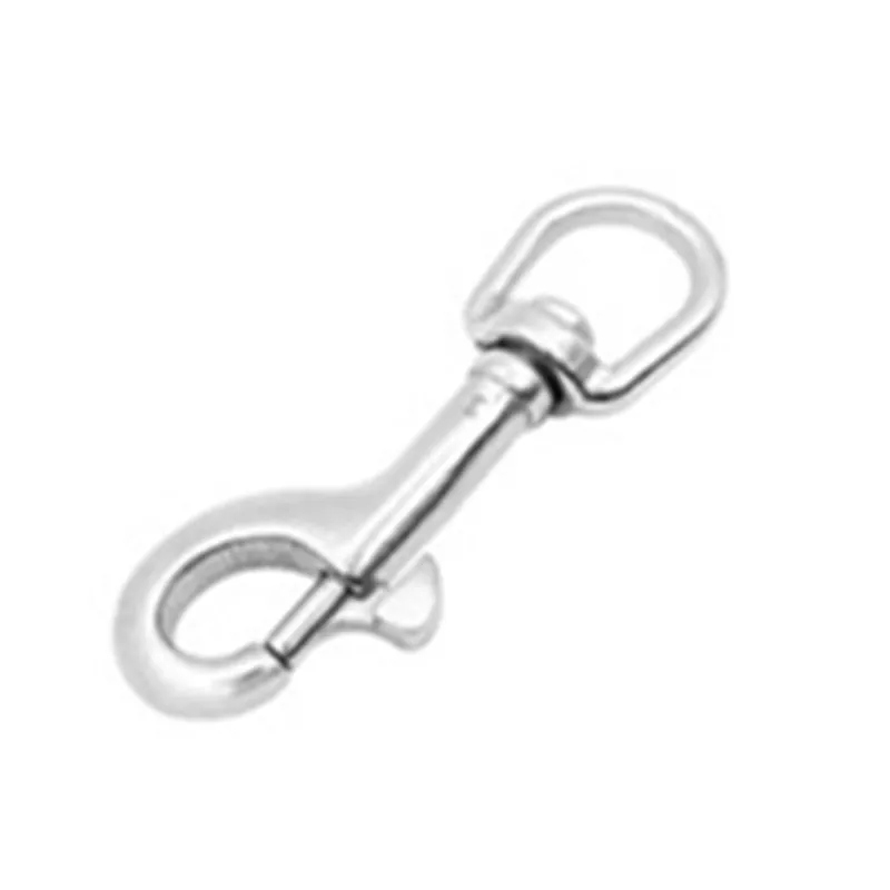 5Pcs 316 Stainless Steel 70mm Scuba Diving Clips, Swivel Eye Snap Hook Dive Single Ended Swivel Eye Bolt Hook Buckle Dog Clip