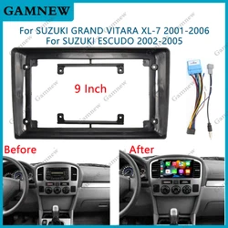 9 Inch Car Frame Fascia Adapter For Suzuki GRAND VITARA XL-7 ESCUDO 2001-2006 Android Radio Audio Dash Fitting Panel Kit