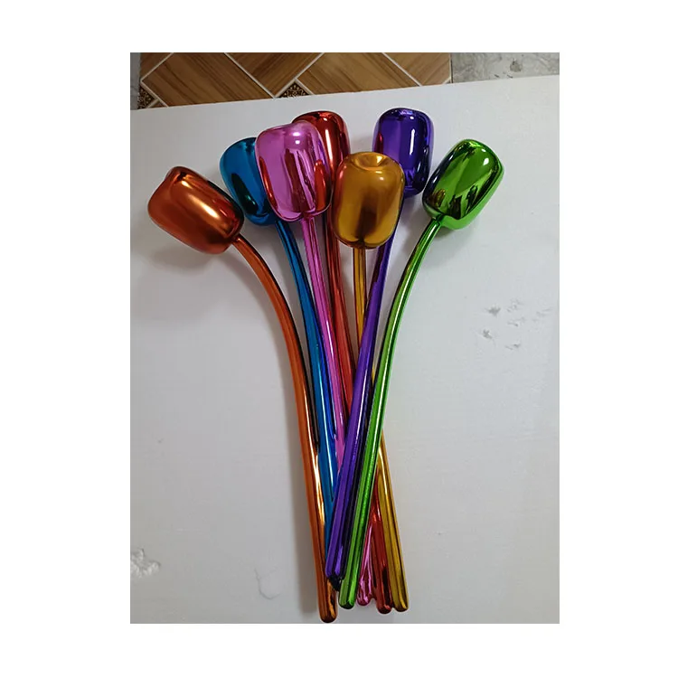 ized color Colorful famous electroplated tulip balloon tulip wholesale home decoration tulip sculpture DIY home decoration