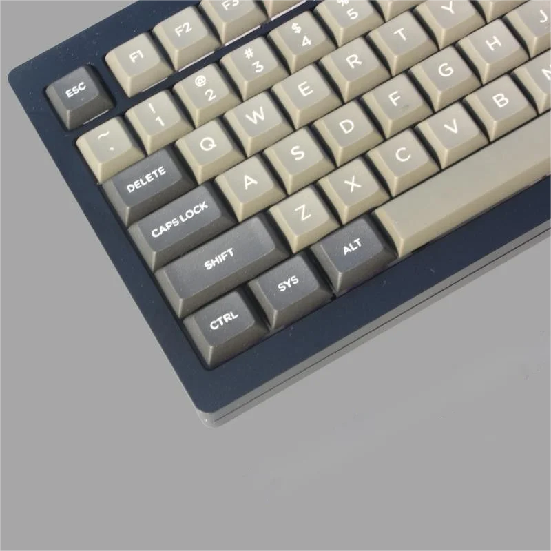 130 Keys Minimalist Gray DSA Keycaps For Cherry MX Switch Mechanical keyboard PBT low profile Keycap Custom DSA profile key Caps