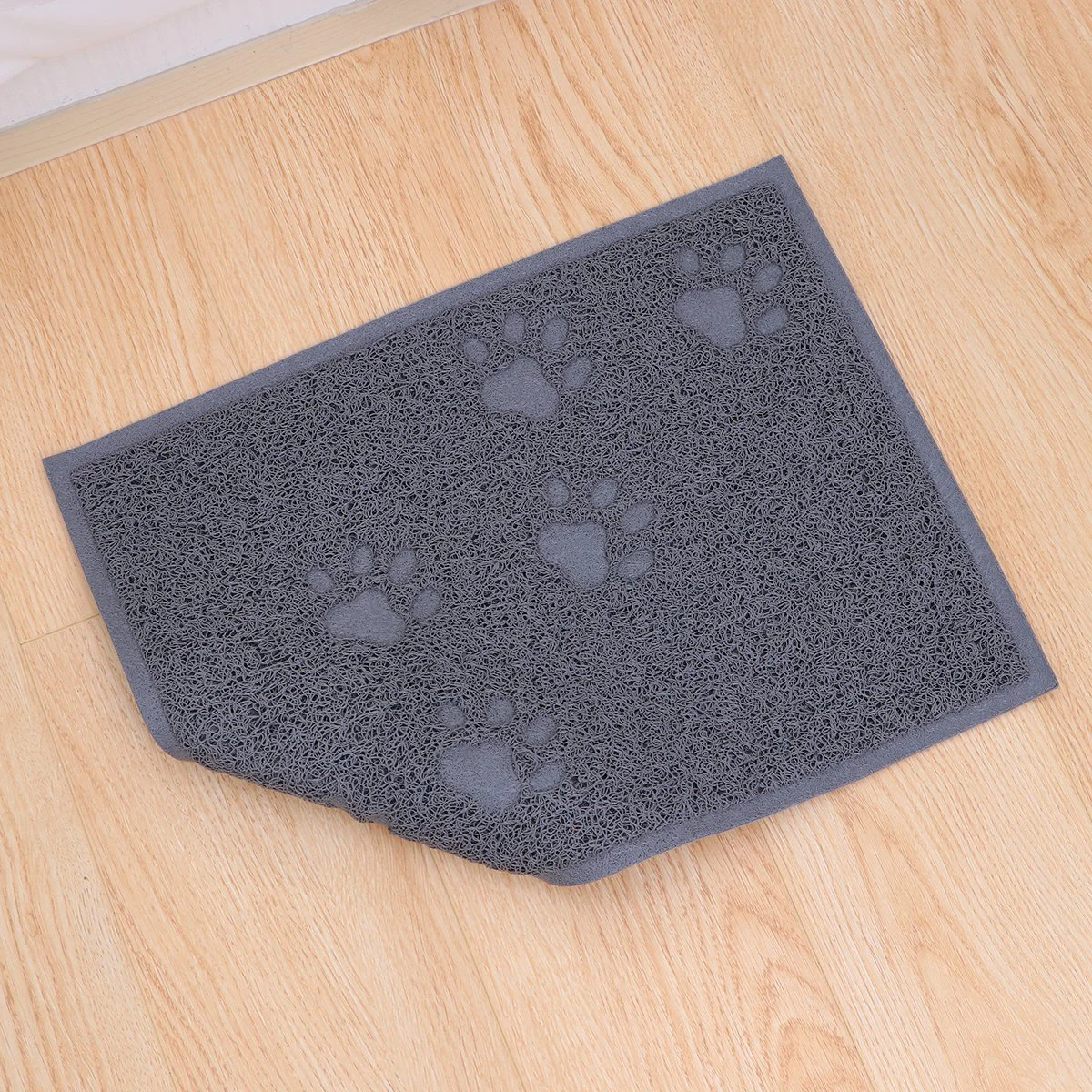 

30 x 40cm Pet Puppy Dog Cat Litter Mat Claws Pet Small Footprint Foot Sleeping Pad Placemat Cleaning Carpet (Gray)