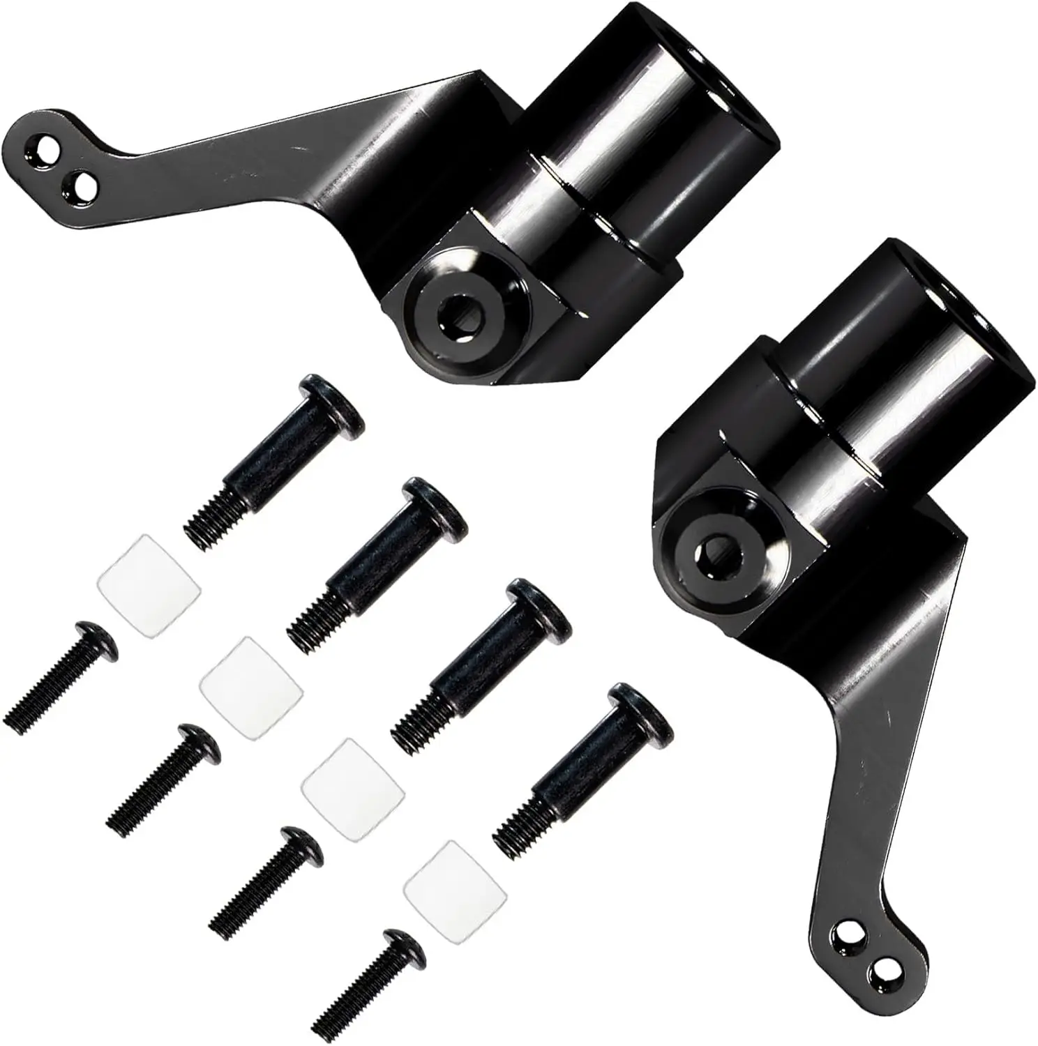 Aluminum Steering Knuckles Arm Kit for Tamiya Super Clod Buster Bullhead TXT-1 1/10 Scale Monster Trucks RC Car Upgrade Parts