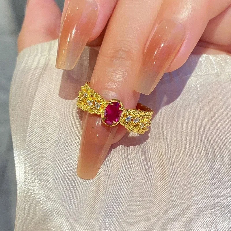 

Новые китайские ювелирные изделия, полое шелковое кольцо, маленькие и изысканные универсальные украшения, легкие роскошные ювелирные изделия высокого класса, повседневные поездки на работу