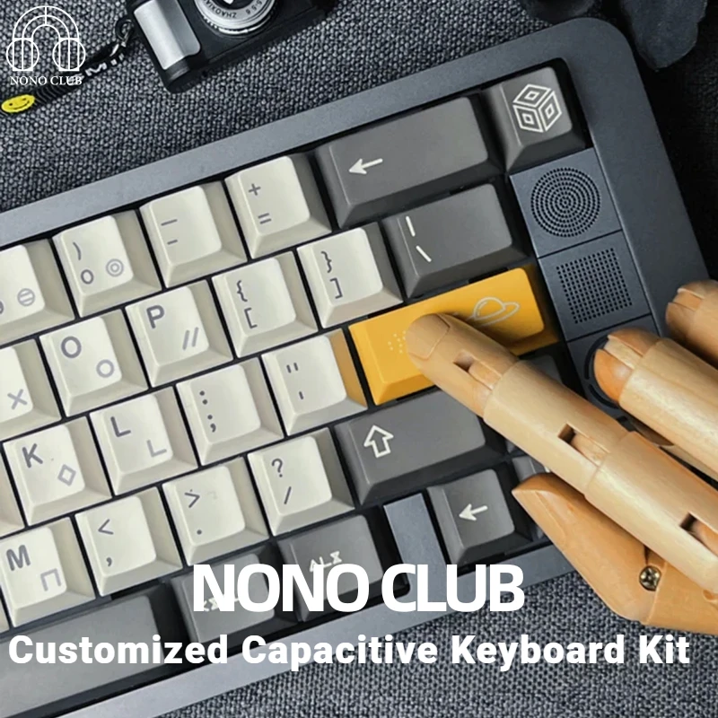 

NONO N67 Capacitive Keyboard Aluminum Kit Wired Type-C Gasket Hot-Swap RGB Backlight Custom Metal 65% Office Gaming Keyboard