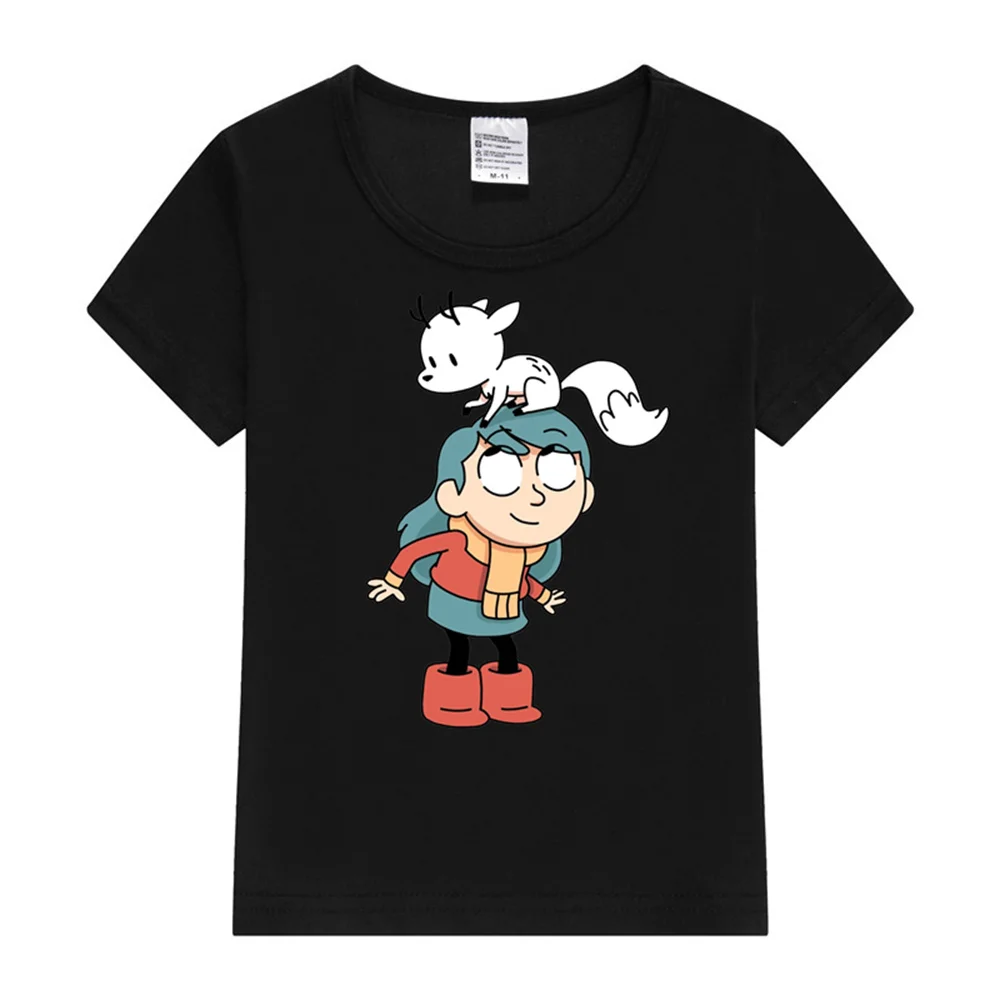 Hilda and Twig Hilda Kids T-Shirt T Shirt Cartoon Baby Kids Boys Girls Children Short Sleeve Summer Clothing Kawaii Tee Toddler