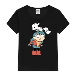 Hilda and Twig  Hilda Kids T-Shirt T Shirt Cartoon Baby Kids Boys Girls Children Short Sleeve Summer Clothing Kawaii Tee Toddler