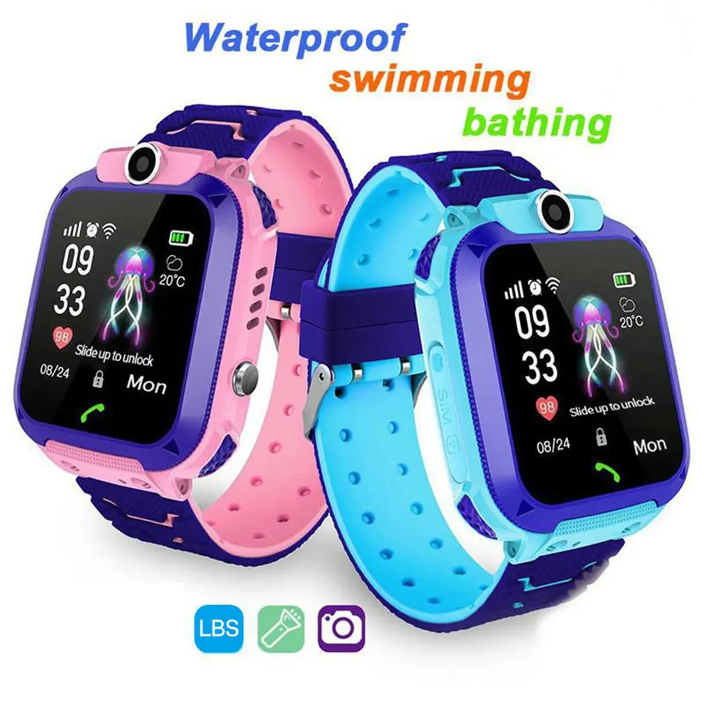 Hot Q12 Smart Watch SOS Phone Watch Children's Smartwatch With Sim Card Photo Waterproof Kids Gift For IOS Android Dropshipping