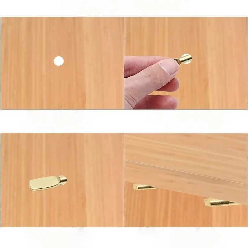 24 pcs Iron Cabinet Pins, 5mm Standard Peg Size and Sturdy Iron Core, ideal for Wardrobe Layer Pins, Multipurpose