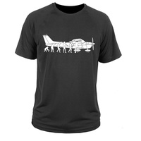 New Arrivals Casual Cessna 3D Printed Men's 100% Cotton T Shirts High Quality O-Neck Short ginvre de verano4xl5xl