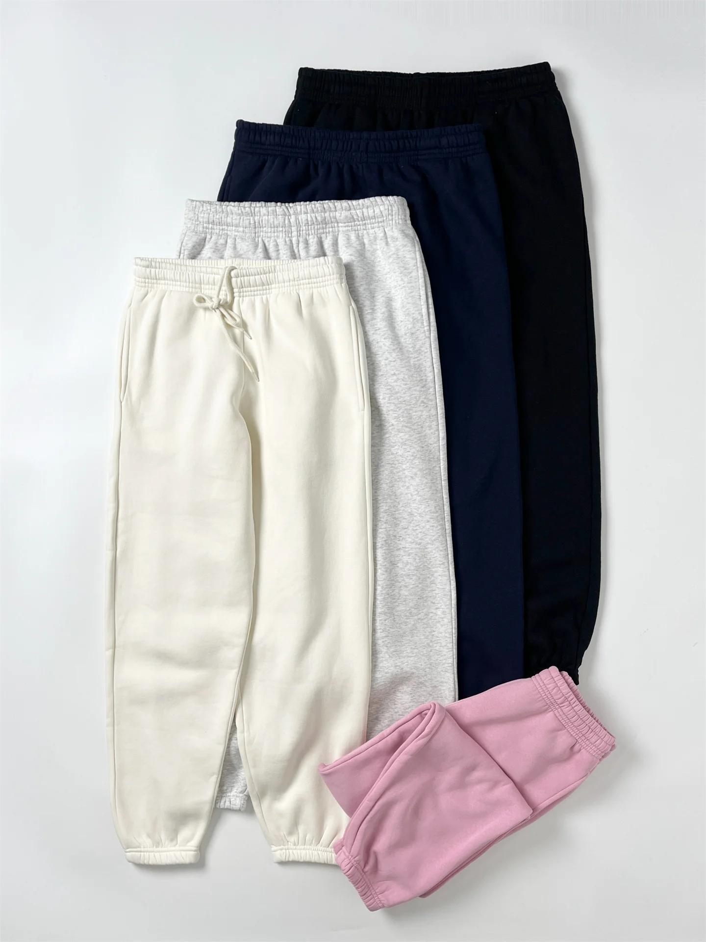 Australian SUPRE Fleece Lined Cuffed Sports Pants Women's Casual Sweatpants Autumn Winter Natural Waist Drawstring Cotton Blend
