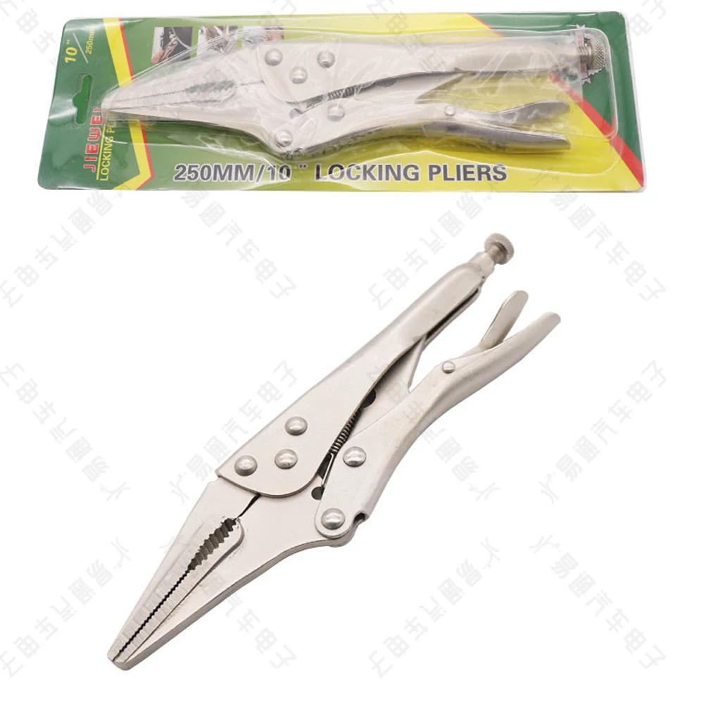 

JMCKJ 9Inch Locking Pliers Long Nose Straight Jaw Lock Vise Grip Clamp Hand Tool 22.5cm Fast Fixing Clamp Locksmith tools