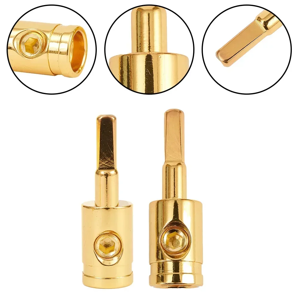 High Reliability Stable Characteristics Brand New Power Wire Reducer 1/0 Gauge 4 Gauge A Pair Amp Car Ground Pin AWG Zinc Alloy