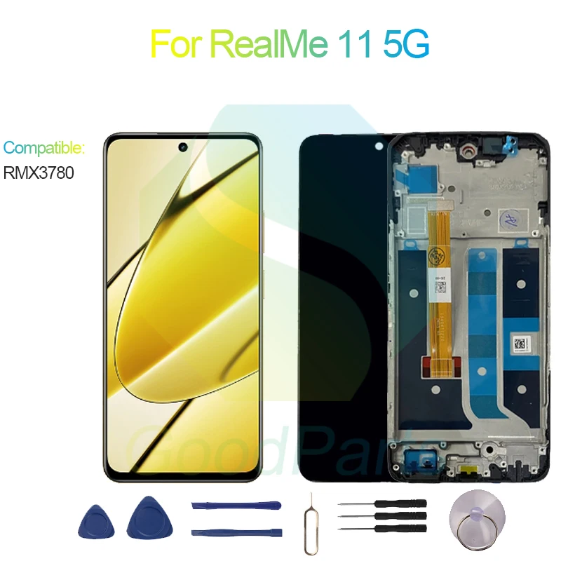 

For RealMe 11 5G Screen Display Replacement 2400*1080 RMX3780 For RealMe 11 5G LCD Touch Digitizer