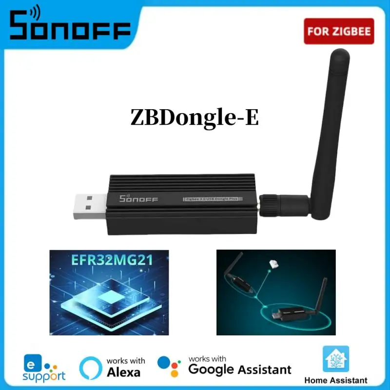 SONOFF ZBDongle-E USB Dongle Plus Zigbee 3.0 Gateway Analyzer Wireless Zigbee Router with Zigbee2MQTT USB Interface Capture