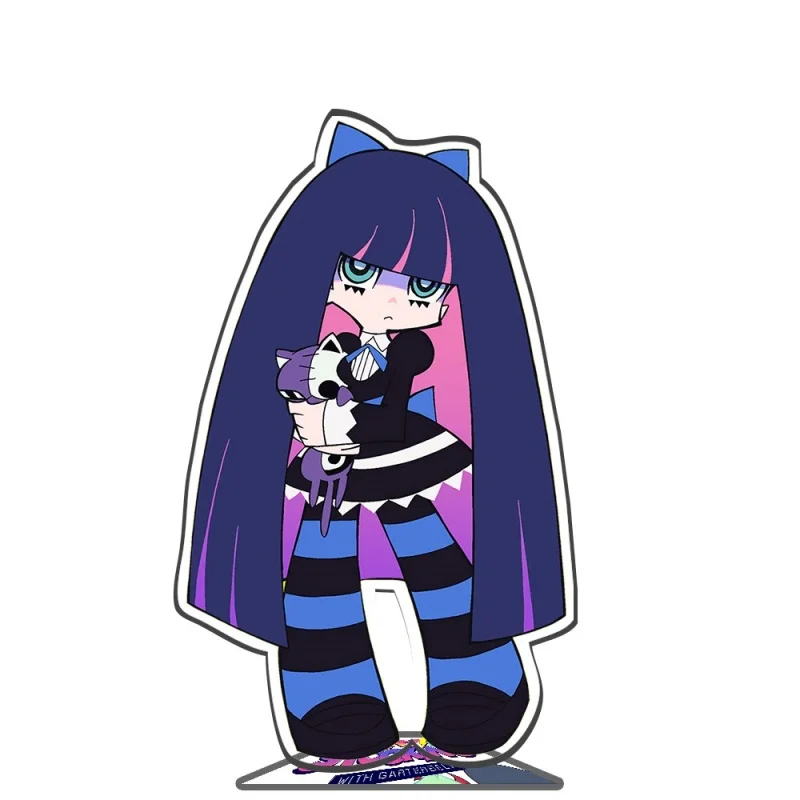 15cm Anime Panty & Stocking with Garterbelt Panty/Stocking Acrylic Stand Model Keychain Tabletop Decoration Gift