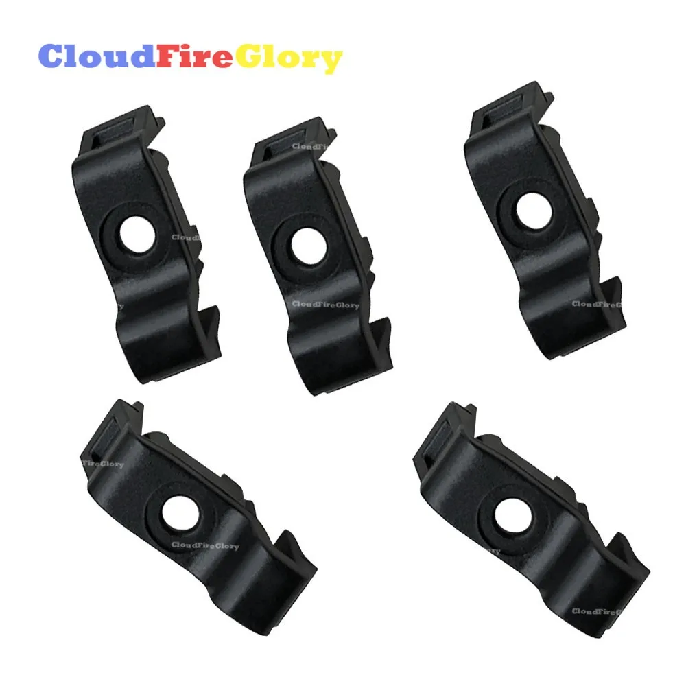 CloudFireGlory For Honda CRV CR-V 2017 2018 2019 2020 5Pcs Front Left Or Right Headlamp Molding Clips Nylon Black 33152-TLA-A01