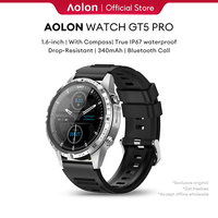 Aolon GT5pro Smart Watch 1.6inch TFT Full Touch Screen HD Bluetooth Call Sport Fitness Tracker Waterproof Smartwatch