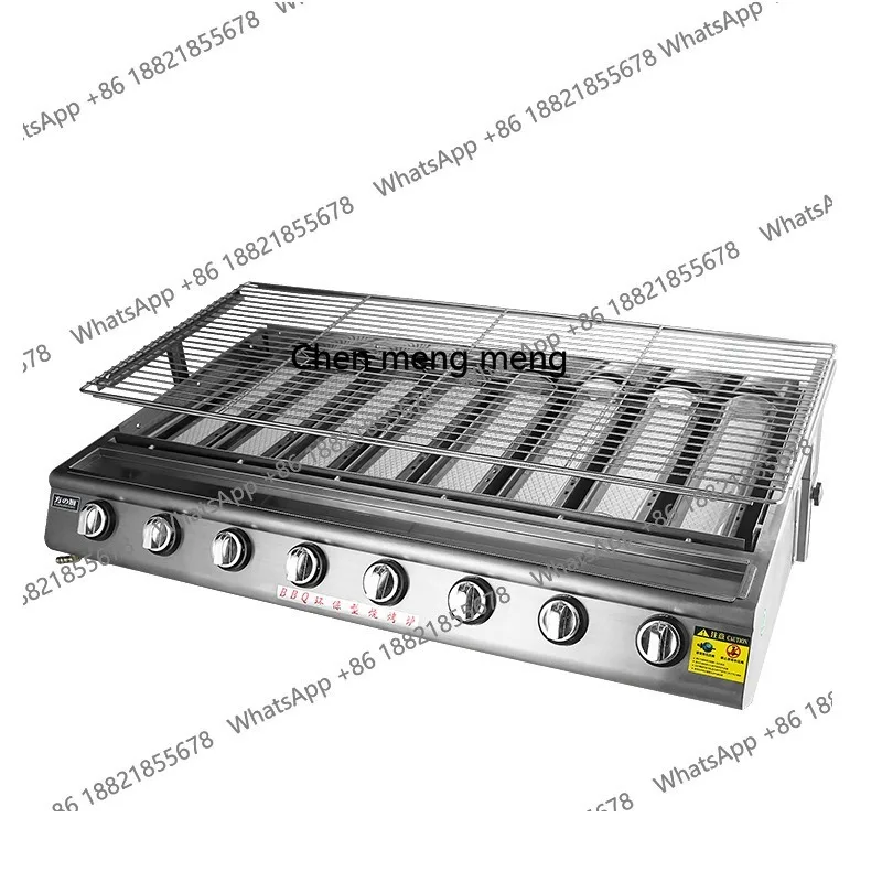 

Barbecue grill commercial night market stall black king kong electric kebabs oyster gas engine